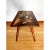 1950s 1950's Indian Rosewood & Bone Inlay Coffee Table Bench Removable Legs Serving Tray For Sale - Image 5 of 17