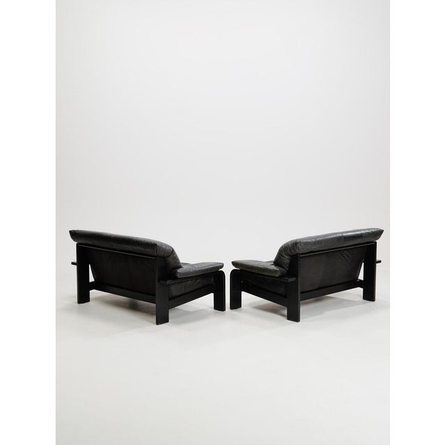 1980s Vintage German Brutalist Lounge Sofa by Rolf Benz for Musterring, 1990s, Set of 2 For Sale - Image 5 of 12