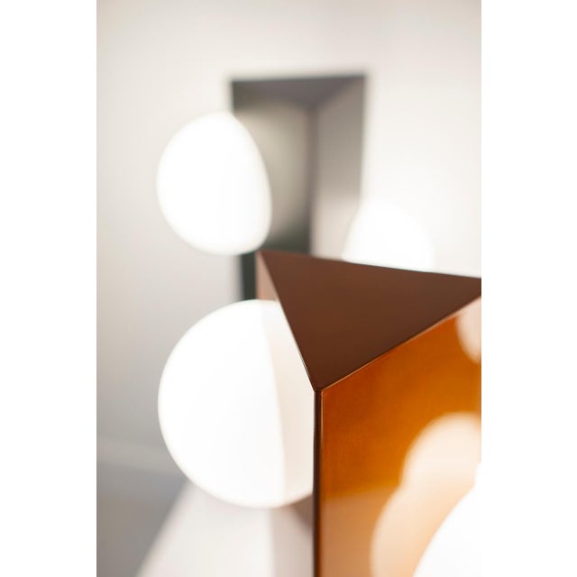 Medium Sfera Orange Glaze Lamp from Pulpo For Sale - Image 15 of 17