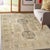 Traditional 6x9 Ava Sophie Beige Floral Traditional Hand Knotted Wool Carpet Rug For Sale - Image 3 of 6
