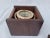 American Brass Boat Compass in Varnished Wood Box For Sale - Image 3 of 12
