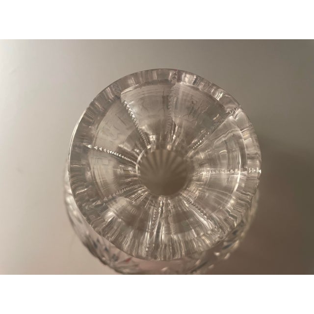 1800's Antique Cut Glass Wine Decanter Water Bottle For Sale - Image 4 of 9