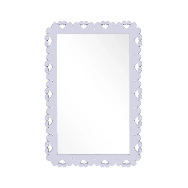 Contemporary Fleur Home Garden District Satsuma Rectangle Mirror in Spring Iris, 30x40 For Sale - Image 3 of 3