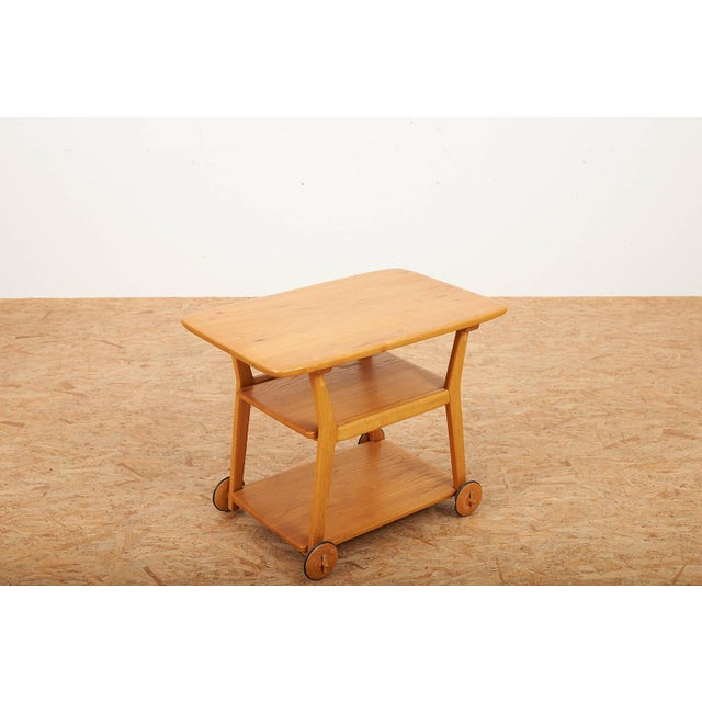Serving Stand in Elm by Jacob Müller for Wohnhilfe, 1940s, in Good conditions. Designed 1920 to 1949 I have official proof...