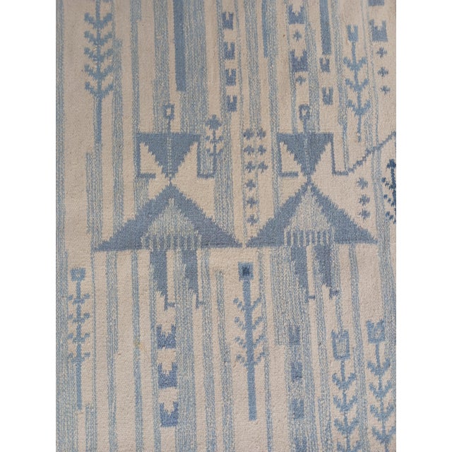 Textile Vintage Swedish Hand-Woven Rölakan Rug, 1960s For Sale - Image 7 of 15