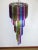 Vintage Italian Multicolored Glass and Metal Mariangela Chandelier, 1983 For Sale - Image 6 of 11