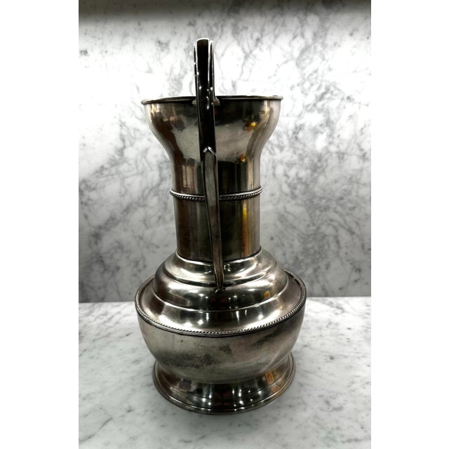 Mid 20th Century Large Nickel, Silver or Pewter Royal