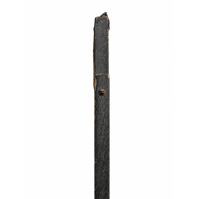 Wood Circa 1870's Ebonized Victorian Pedestal Tabletop Frame For Sale - Image 7 of 13