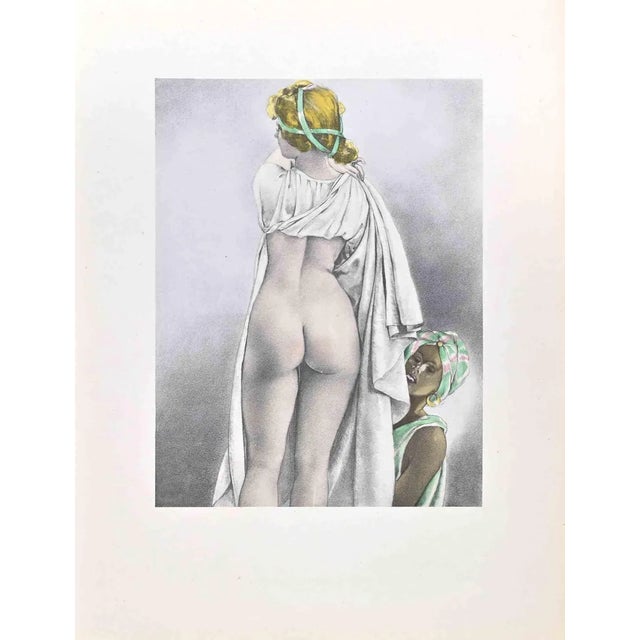 Umberto Brunelleschi, Pretty Woman, Lithograph, 1930s For Sale
