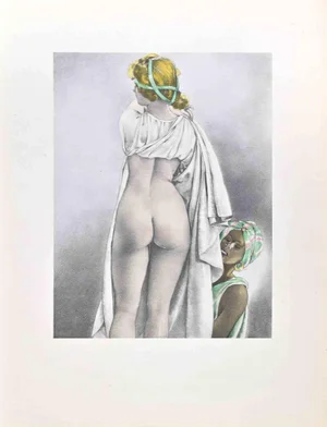 Umberto Brunelleschi, Pretty Woman, Lithograph, 1930s