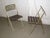 Brown Mid Century Modern Slatted Folding Chair For Sale - Image 8 of 9