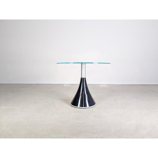 Postmodern Modern Round Glass Dining Table from Rolf Benz For Sale - Image 3 of 9