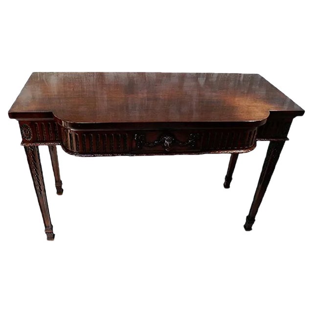 Victorian Mahogany Serving Table For Sale