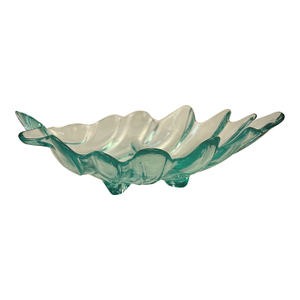 Mid 20th Century Art Glass Leaf Bowl