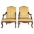 Louis XVI Style Spanish Pair of High Back Carved Walnut Armchairs, 1900s For Sale - Image 10 of 10