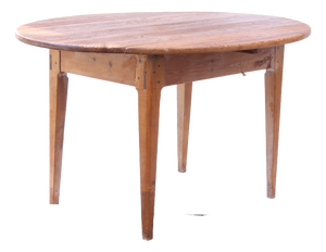 Round Kitchen or Dining Table in Pine and Oak