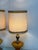 Hollywood Regency Vintage Sculptural Glass Table Lamps, Pair For Sale - Image 11 of 12