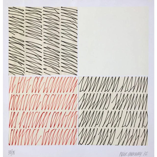 1972 Pierre Chevalley Ecriture Automatique Screen Print For Sale