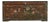 Vintage Rustic Red Brown Floral Bird Rectangular Wood Trunk Chest Table For Sale