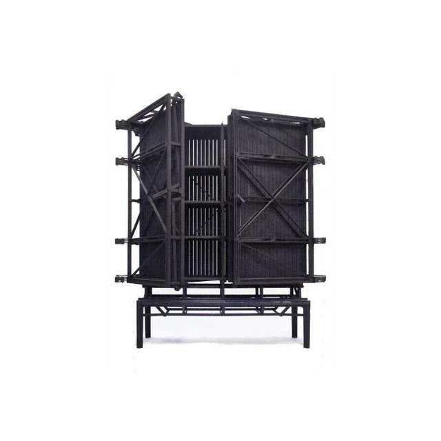 Cnstr cabinet, stained birch xl by paul heijnen (2009) dimensions: h230 x l200 x w65 cm materials: stained birch also...