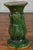 Antique Vietnamese Green Glazed Pedestal with Foliage Design and Diamond Motifs For Sale - Image 4 of 10
