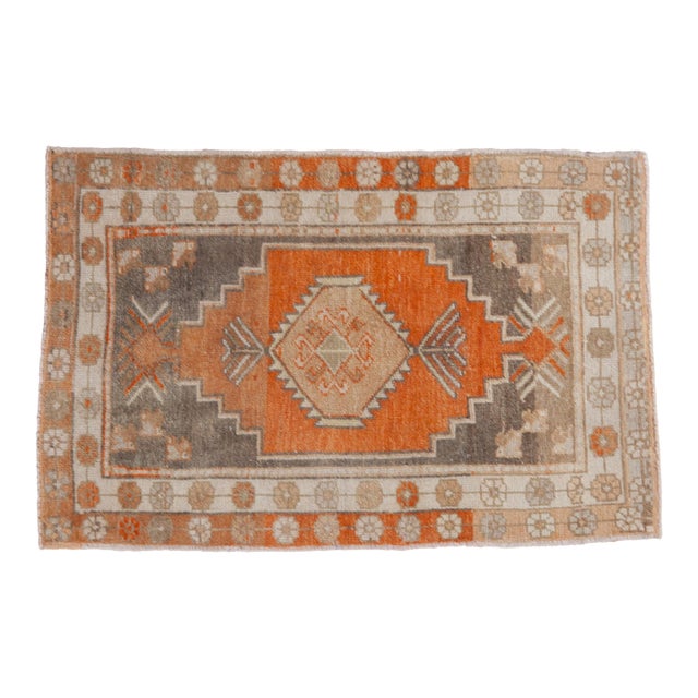 Vintage Distressed Oushak Rug - 2'4" x 3'7" For Sale