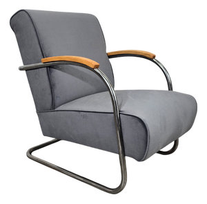 Bauhaus Lounge Chair from Mücke Melder, 1940s