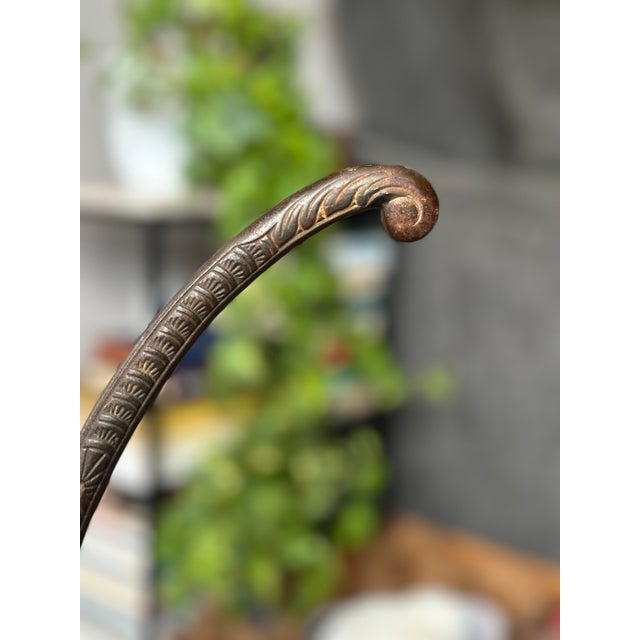 Antique 1890s National Brass & Iron Works Ornate Victorian Cast Iron and Onyx Plant Stand For Sale - Image 10 of 16