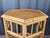 Palm Beach Style Hexagon Bamboo, Rattan & Wicker Top Side End Table For Sale - Image 6 of 12