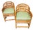 Mid 20th Century Brighton Pavilion Bamboo Arm Chairs Pair by Thomasville For Sale