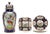 Seven Piece “Chelsea Bird’ Pattern Garniture of Antique English Porcelain For Sale