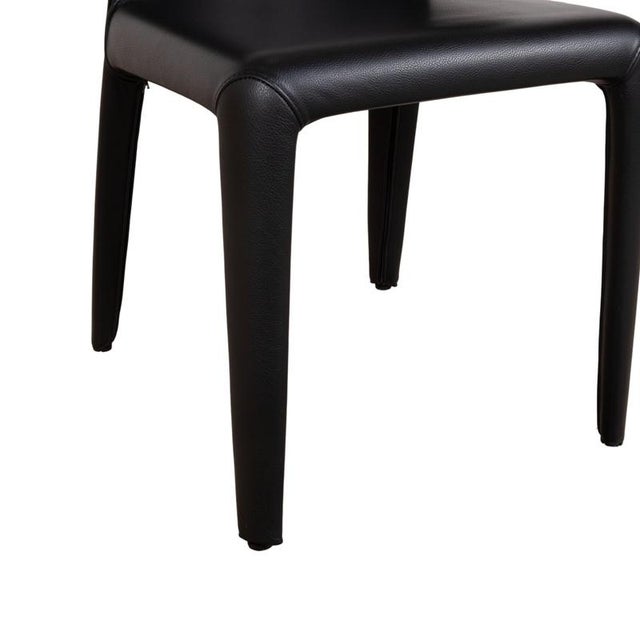 Cassina Hola Leather Chairs in Black from Cassina, Set of 8 For Sale - Image 4 of 14