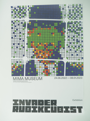 Magritte Poster after Space Invader