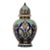 Art Nouveau Ceramic Vase Urn Floral Decoration Blue Turquoise Covered Vase For Sale