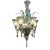 Murano Black Glass Chandelier For Sale