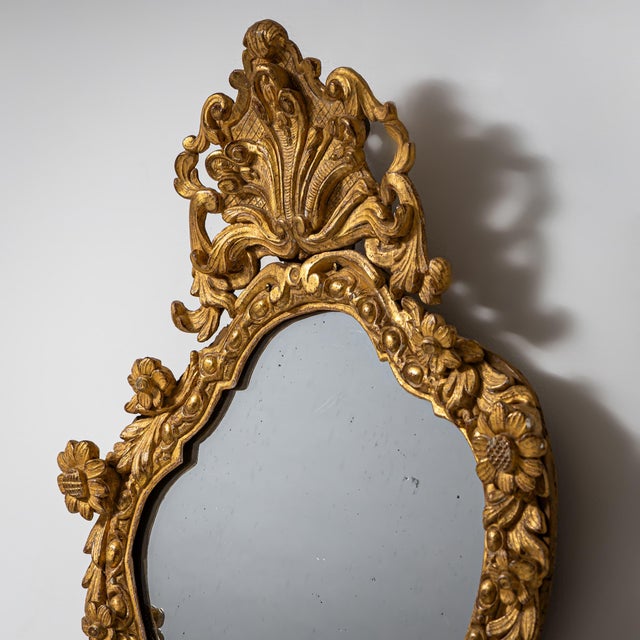 Rococo Style Mirror, 1800s For Sale - Image 4 of 7