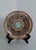 Vintage Hand-Painted Geometric Folk Art Pottery Plate For Sale - Image 4 of 5