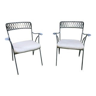 Salterini Ribbon Arm Chairs - a Pair For Sale