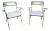 Salterini Style Ribbon Arm Chairs - A Pair For Sale