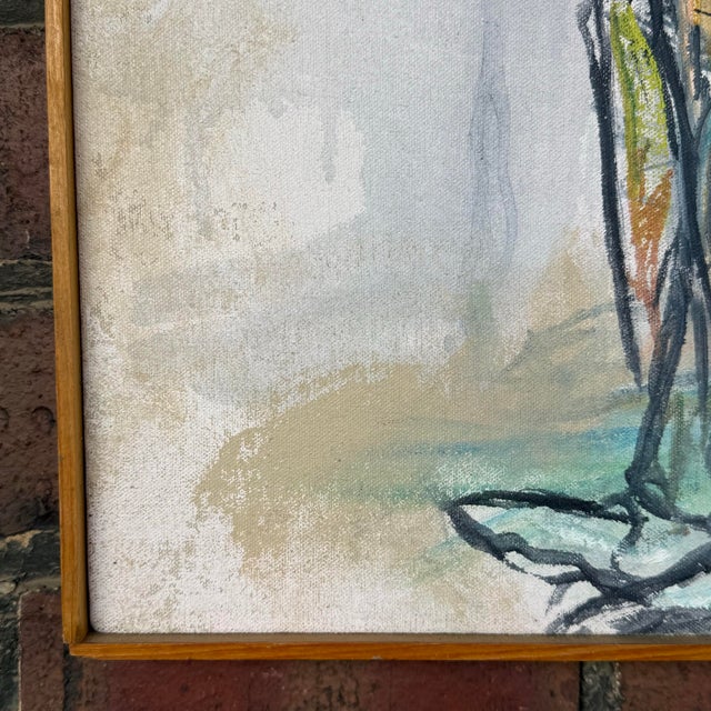 Paint Abstract Figure Painting of Walking Man For Sale - Image 7 of 11