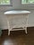 Antique Wicker Demi Lune Table For Sale - Image 4 of 5