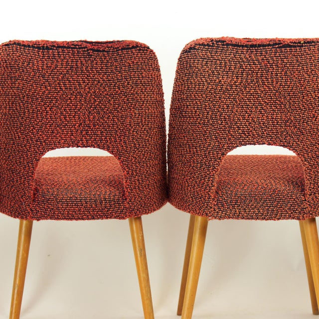 Vintage Dining Chairs by Oswald Heardtl for Ton, Czechoslovakia, 1960s, Set of 4 For Sale - Image 14 of 16