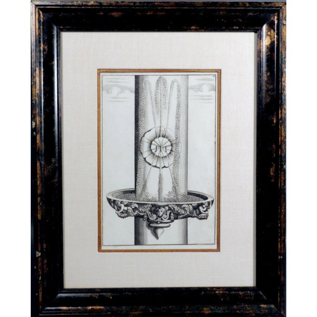 Set of Six Framed Böckler Baroque Fountain Engravings, 1664 For Sale In Philadelphia - Image 6 of 12