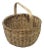 Antique Maine Penobscot Indian Hand Woven Handled Basket For Sale