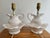 1970s French Country White Ceramic Pitcher and Basin Lamp Pair For Sale - Image 6 of 8