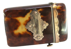 Tortoiseshell Matchbox with Gold Applications