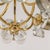 Gold Modernist Glass and Brass Chandelier from Simon and Schelle, 1960s For Sale - Image 8 of 12
