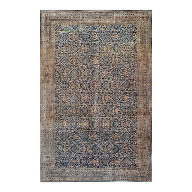 Early 20th Century Breathtaking Antique Persian Tabriz Rug 12 X 19 For Sale