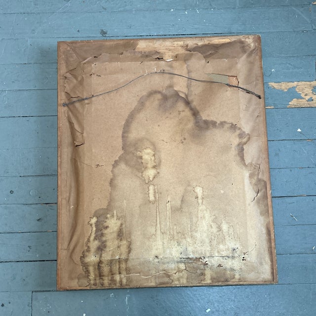 1960s 1960’s Original Impressionist Still Life Flowers in Vase Painting Chunky Frame For Sale - Image 5 of 5