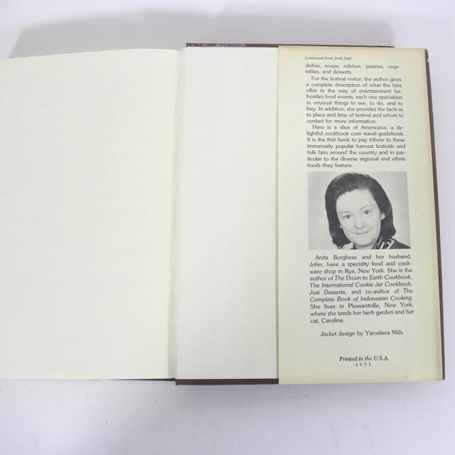 Brown 1977 Foods From Harvest Festivals and Folk Fairs Cookbook, Retro Kitchen Decor, Old Hardcover Gift for Foodie, Shower Gift Bride Classic For Sale - Image 8 of 11